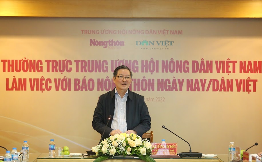 Chủ tịch Hội NDVN Lương Quốc Đoàn: Báo NTNN/Dân Việt cần hoạt động xứng tầm với nhiệm vụ chính trị, tôn chỉ mục đích- Ảnh 1.