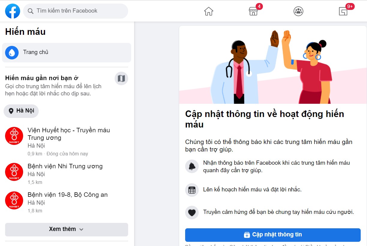 Facebook chính thức ra mắt tính năng hiến máu tại Việt Nam - Ảnh 1.