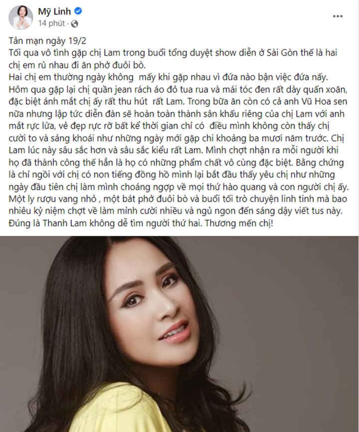 Diva Mỹ Linh: &quot;Chị Thanh Lam lúc này sâu sắc hơn...&quot; - Ảnh 2.