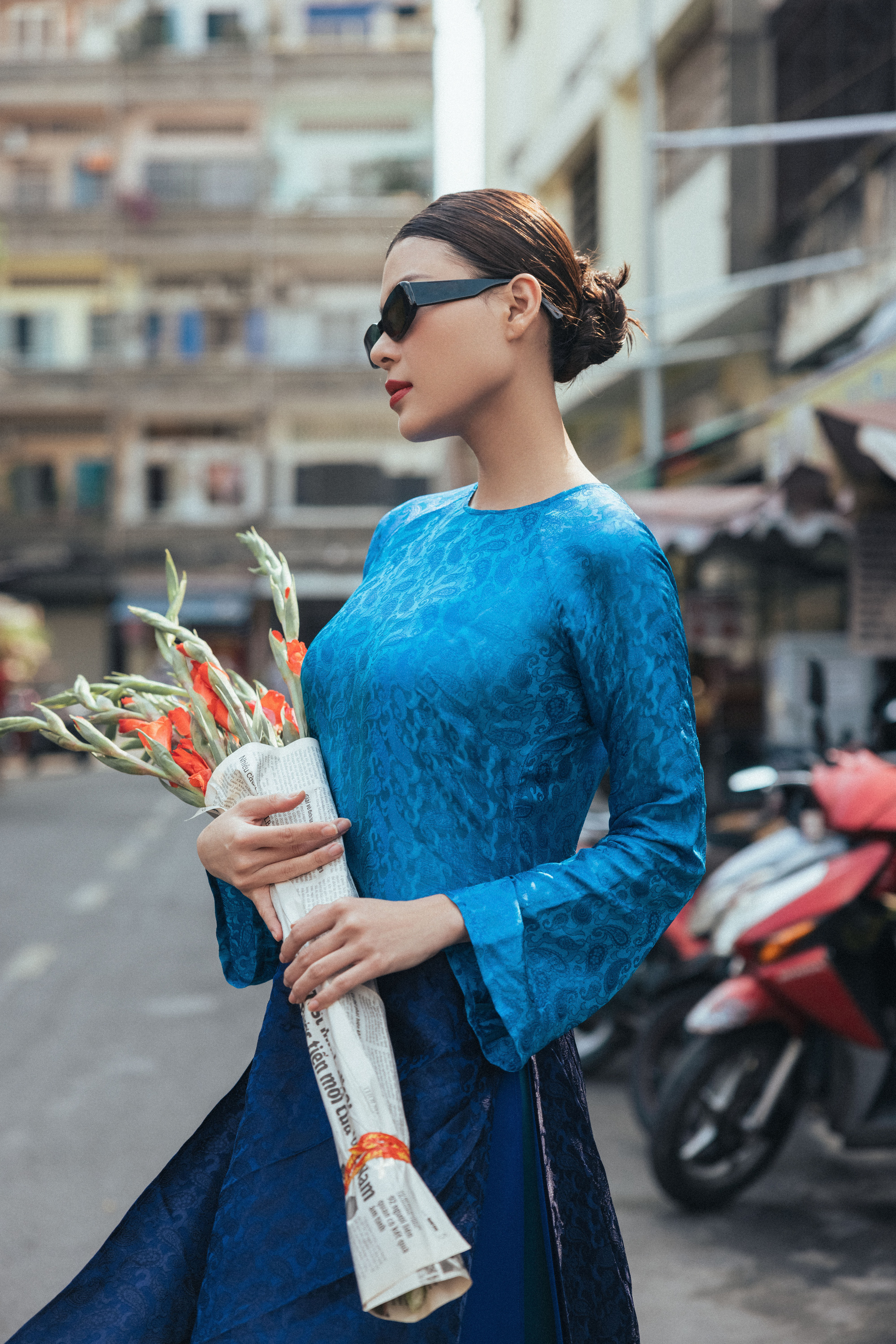 Diễn viên tuổi Dần Thúy Diễm du xuân với phong cách  Sài Gòn xưa - Ảnh 3.