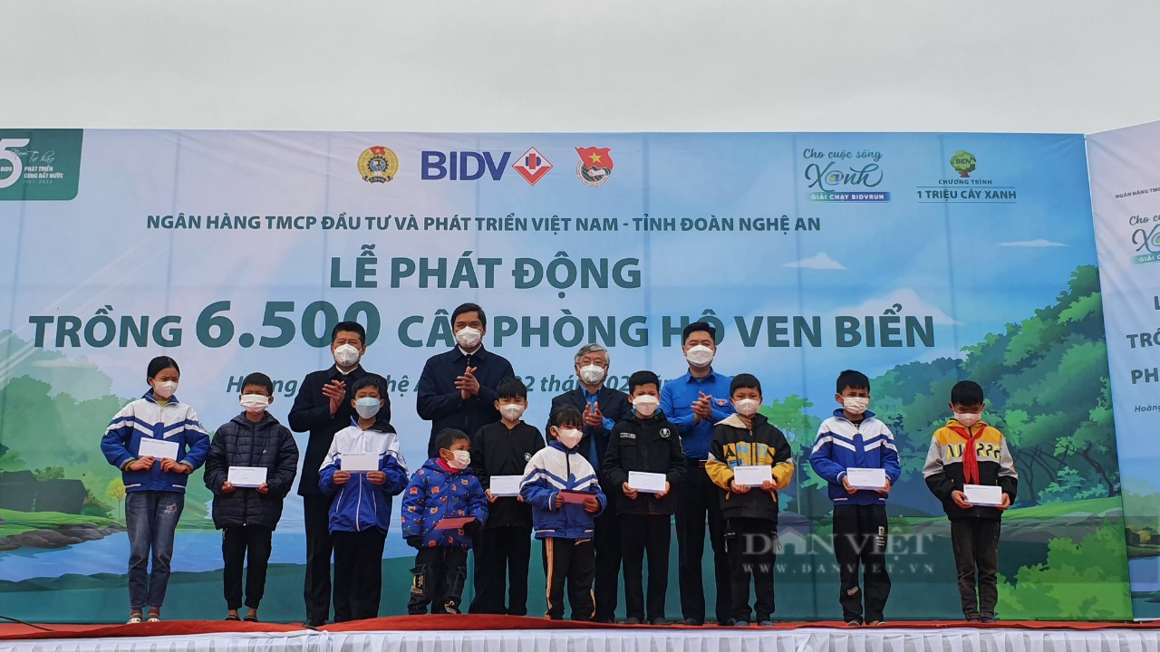 Ngân hàng BIDV trồng 6.500 cây xanh phòng hộ vùng ven biển tại Nghệ An - Ảnh 6.