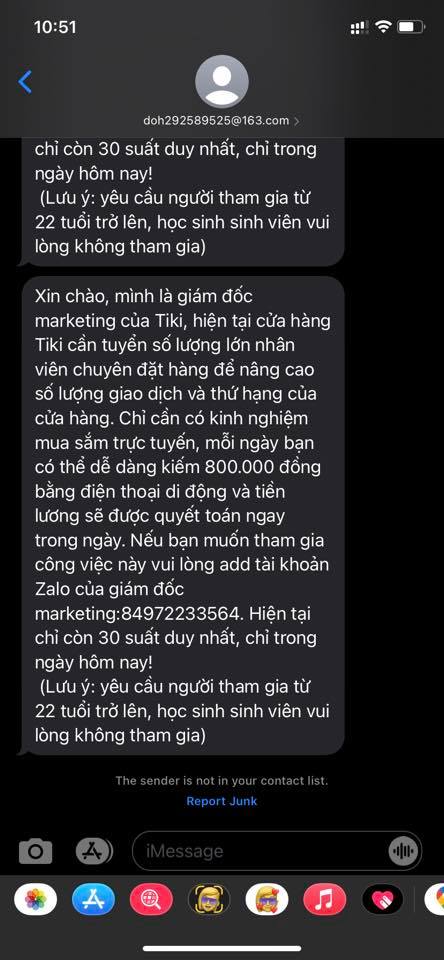 Người dùng iPhone liên tục nhận tin nhắn lừa đảo tìm việc qua iMessage, thu nhập hơn 30 triệu - Ảnh 3.