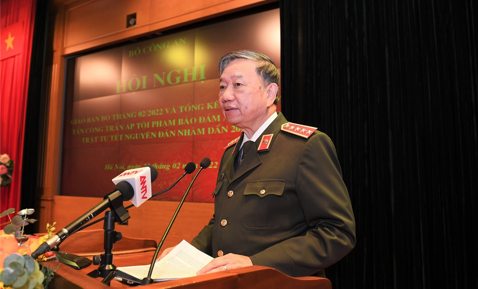 Bộ trưởng Bộ Công an Tô Lâm yêu cầu tập trung giải quyết các vụ án trọng điểm trong tháng 3 - Ảnh 1.