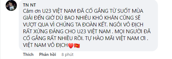 U23 Việt Nam vô địch U23 Đông Nam Á, CĐV &quot;bật tung&quot; cảm xúc - Ảnh 5.