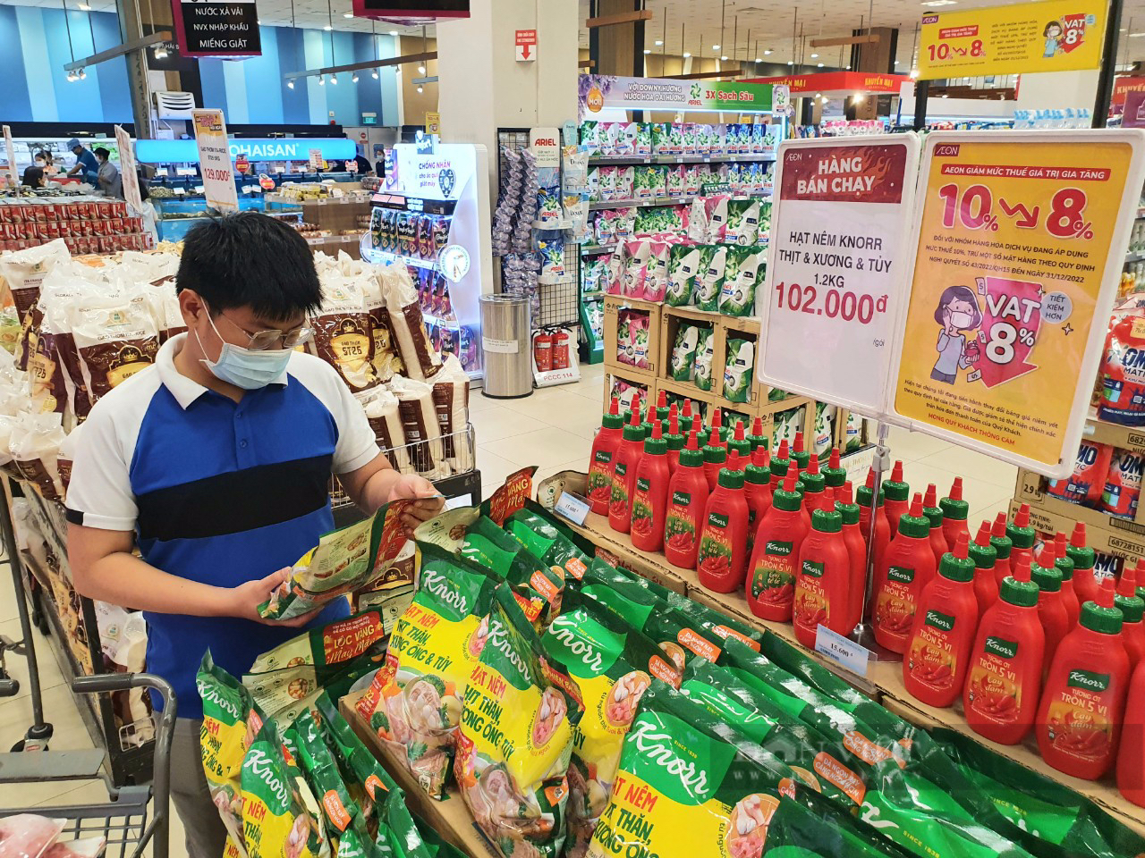Mặt hàng, sản phẩm nào tại siêu thị được giảm thuế VAT? - Ảnh 1.