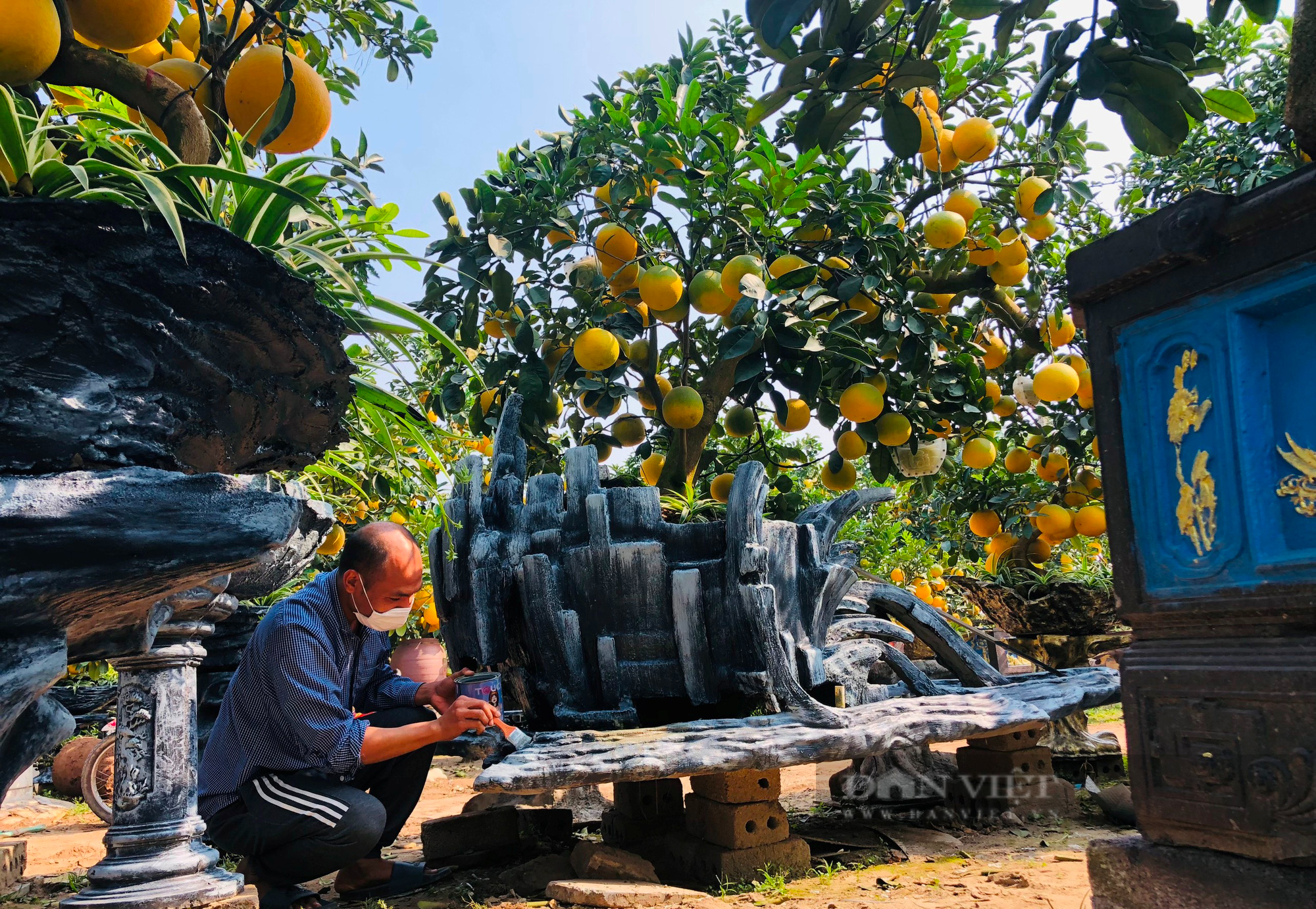 Đầu xuân nghe các lão nông kể chuyện làm siêu cây Tết độc lạ vừa &quot;trình làng&quot; đã &quot;cháy hàng&quot; - Ảnh 4.