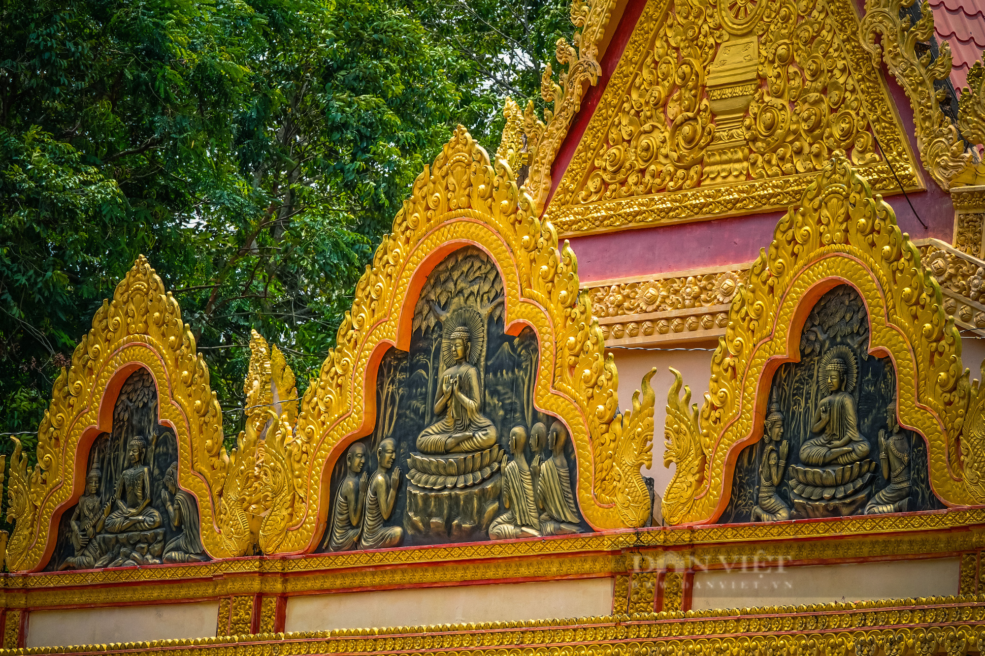 Ngôi chùa Khmer trăm năm tuổi với hàng trăm cây sao cổ thụ “độc” nhất Sóc Trăng - Ảnh 3.