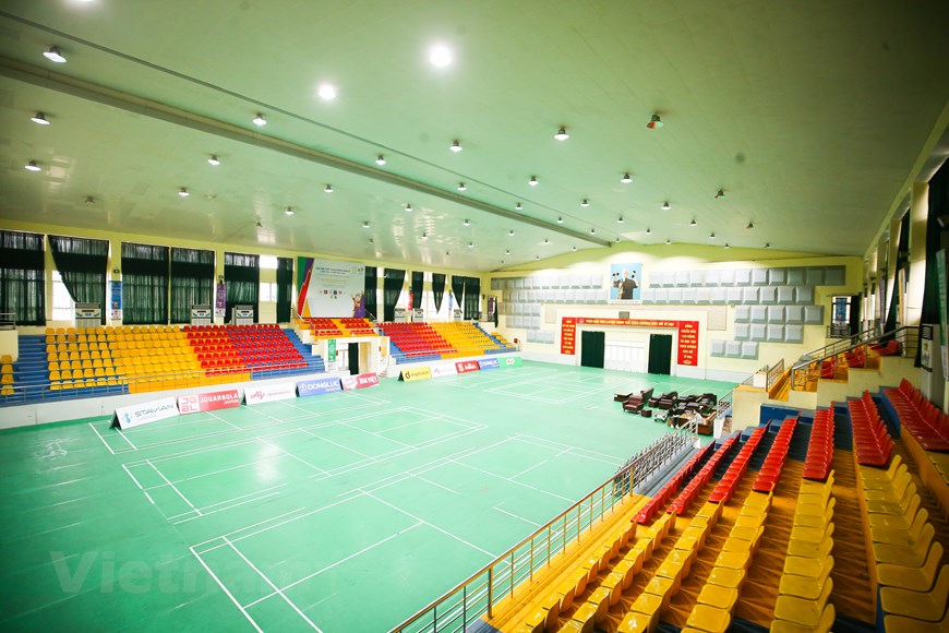 Cận cảnh nhà thi đấu ở ngoại thành Hà Nội gấp rút chuẩn bị cho SEA Games 31 - Ảnh 3.
