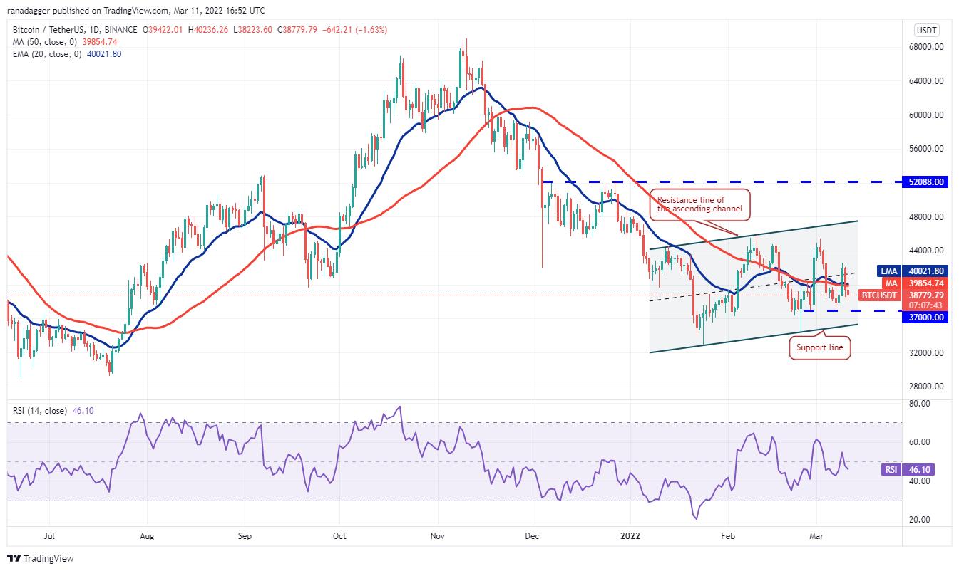 Giá Bitcoin hôm nay 12/3: Bitcoin giằng co ở ngưỡng 39.000 USD, thị trường biến động nhẹ - Ảnh 1.