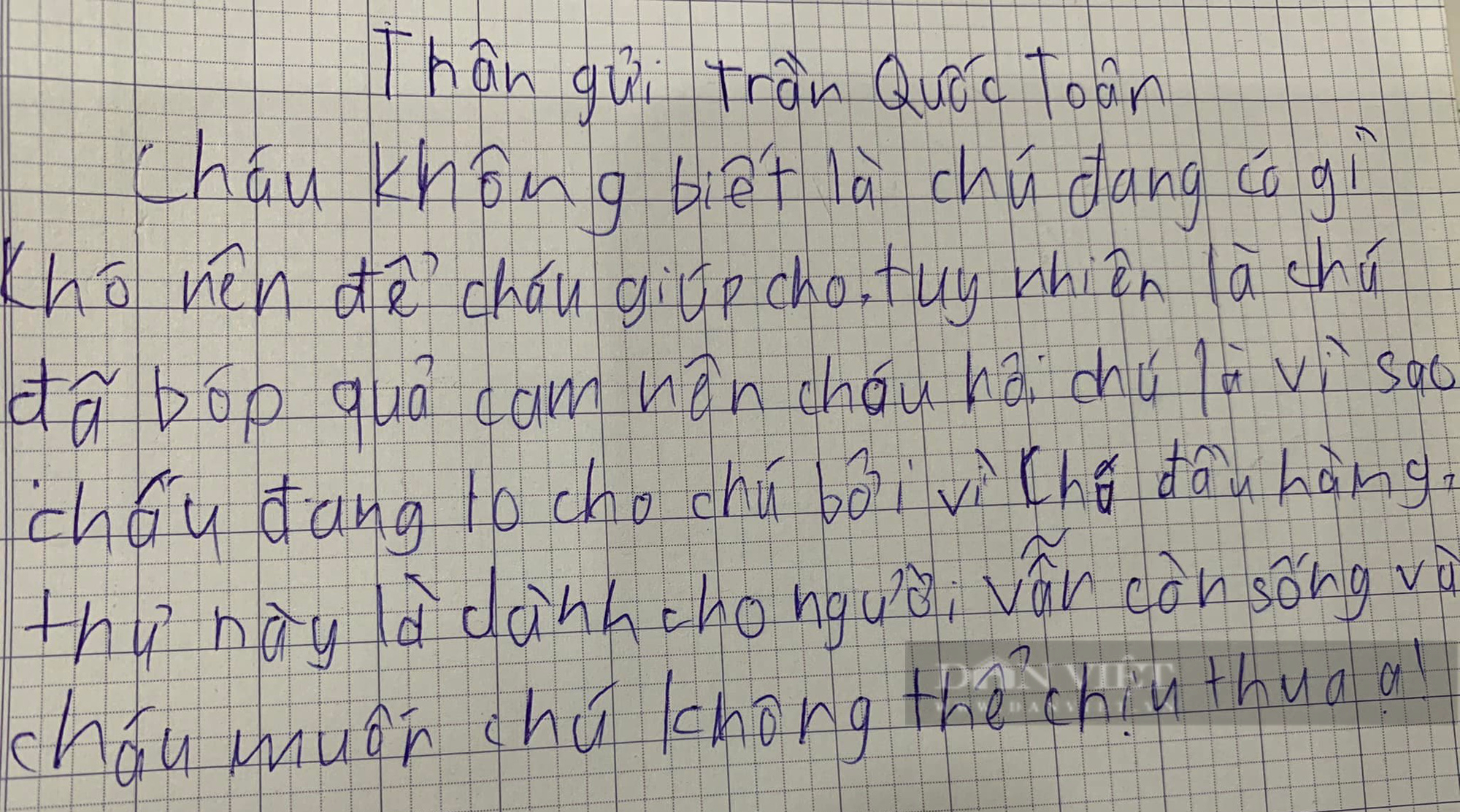 Cậu bé lớp 3 viết bài Văn tả danh nhân mà em thích, 5 câu &quot;cực chất&quot; ai cũng bật cười - Ảnh 1.