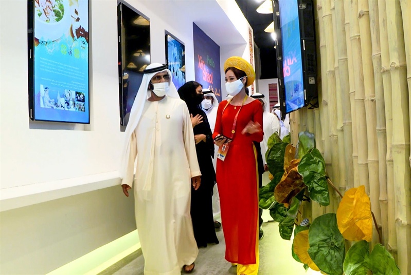 Nhà Triển lãm Việt Nam gây ấn tượng với Quốc vương Dubai nhờ những trải nghiệm văn hóa sâu sắc - Ảnh 3.
