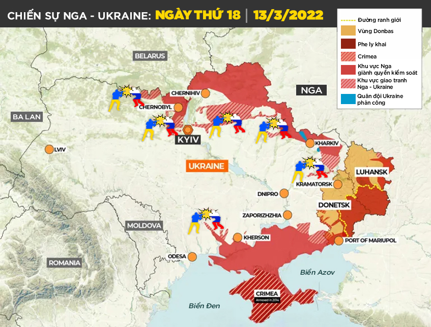 Chiến sự Nga - Ukraine ngày 14/3: Nga tiến công sát biên giới NATO, ông Zelensky cảnh báo gấp - Ảnh 3.