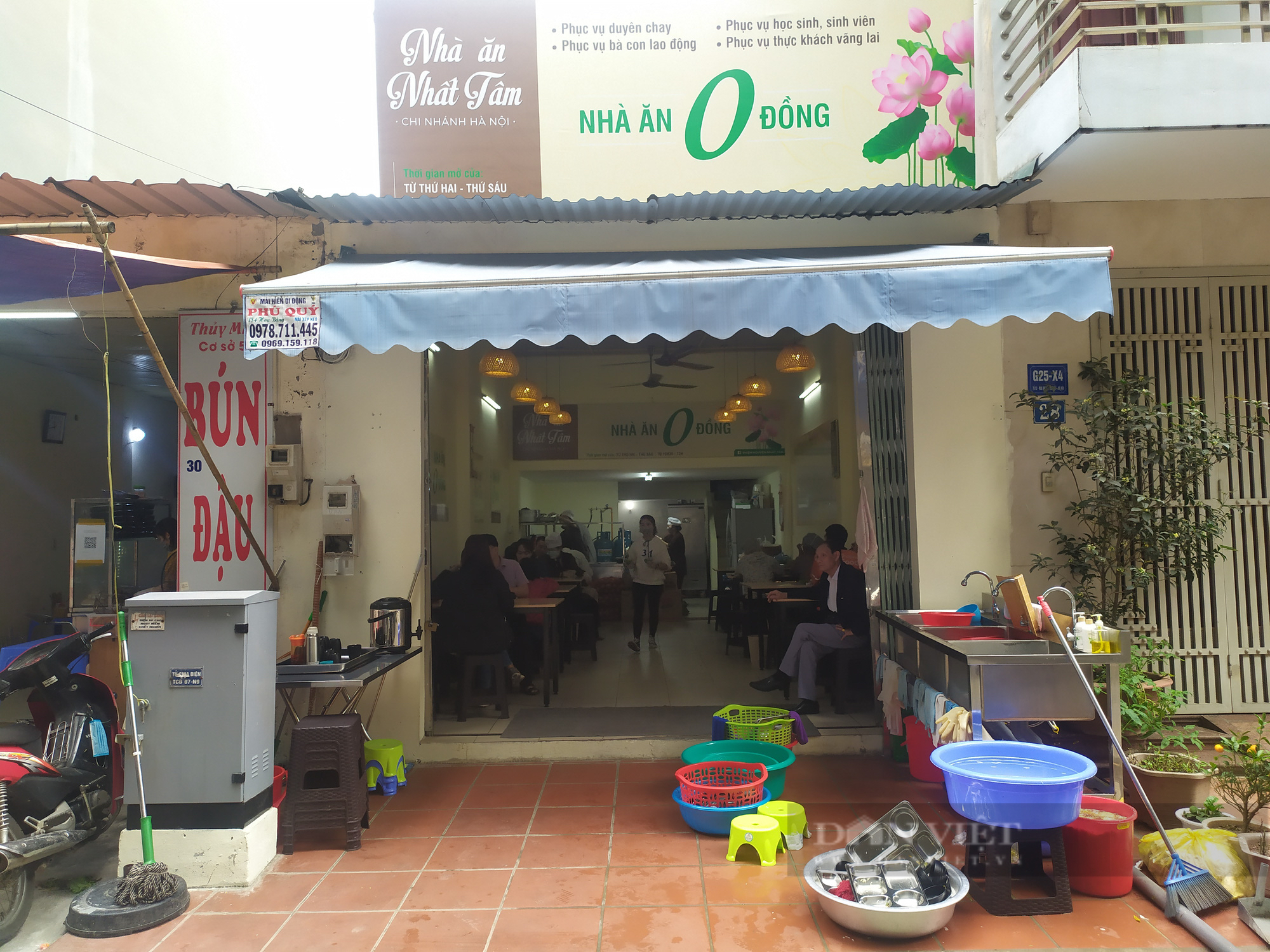 Quán chay 0 đồng phục vụ hàng trăm suất ăn mỗi ngày giữa lòng Thủ đô Hà Nội - Ảnh 2.