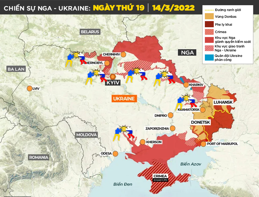 Chiến sự Nga - Ukraine ngày 15/3: Mỹ tuyên bố Nga bế tắc, không kích vẫn ác liệt khắp Ukraine  - Ảnh 3.