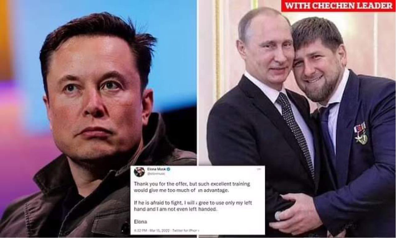 Tỷ phú Elon Musk thách đấu với Tổng thống Putin, nhưng thủ lĩnh Chechnya khét tiếng lại có phản ứng bất ngờ - Ảnh 1.