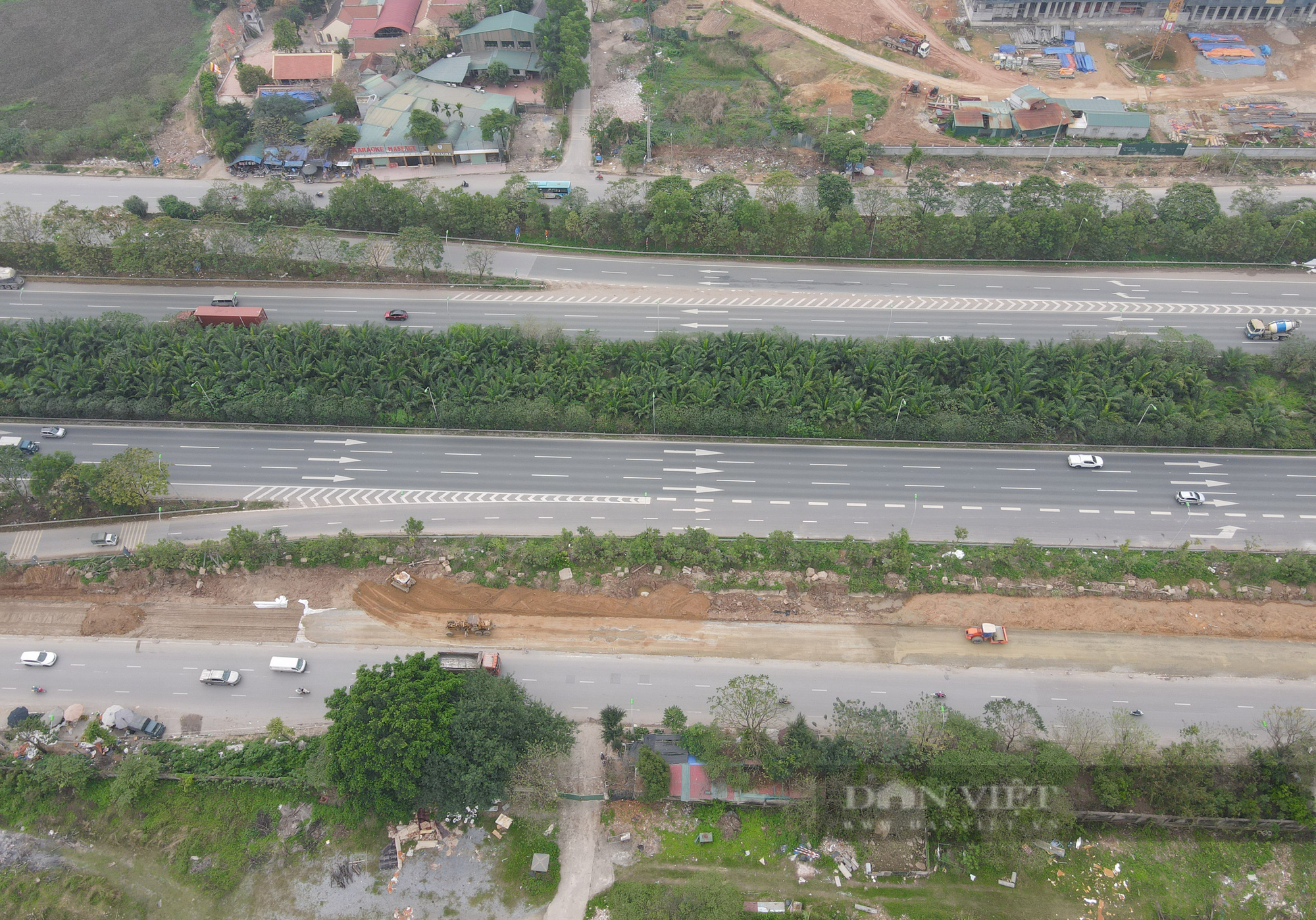 Hà Nội: Cảnh tấp nập trên công trường mở rộng, chống ngập lụt tại Đại lộ Thăng Long    - Ảnh 8.