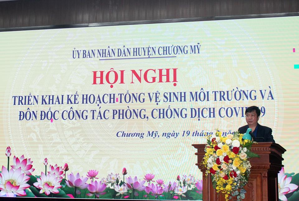 Huyện Chương Mỹ phát động chiến dịch &quot;Ngày Chủ nhật xanh&quot; - Ảnh 5.