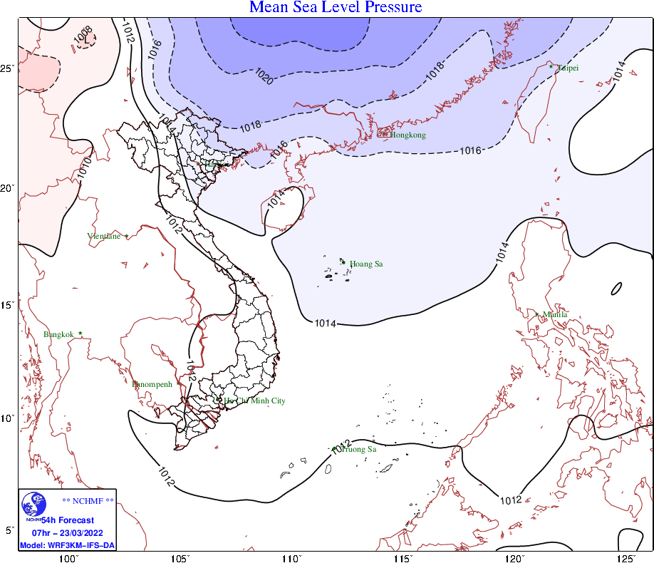 Dự báo thời tiết ngày 22/3: Miền Bắc đón không khí lạnh với nhiệt độ thấp nhất 16 độ C, miền núi có mưa dông - Ảnh 1.