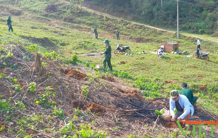 Bộ đội Biên phòng Sơn La hưởng ứng Đề án trồng một tỷ cây xanh - Ảnh 3.