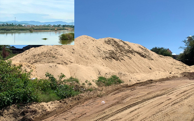Quảng Ngãi: Phớt lờ lệnh cấm, 2 doanh nghiệp khai thác cát lậu tại bờ Nam sông Vệ 