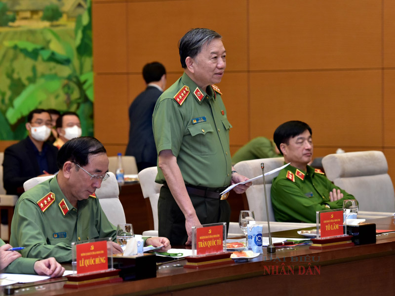 Bộ trưởng Tô Lâm đề nghị Quốc hội tạo hành lang pháp lý đầy đủ, đồng bộ cho công tác bảo vệ an ninh - Ảnh 2.