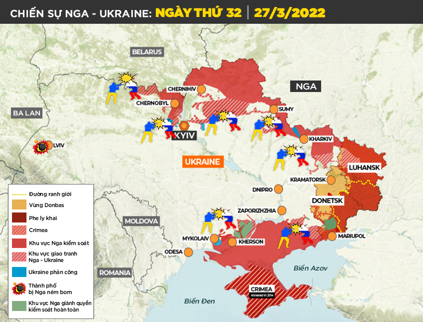 Chiến sự Nga - Ukraine ngày 28/3: Mariupol &quot;hứng bom rải thảm&quot;, đàm phán hoà bình trực tiếp nối lại ngay đầu tuần - Ảnh 3.