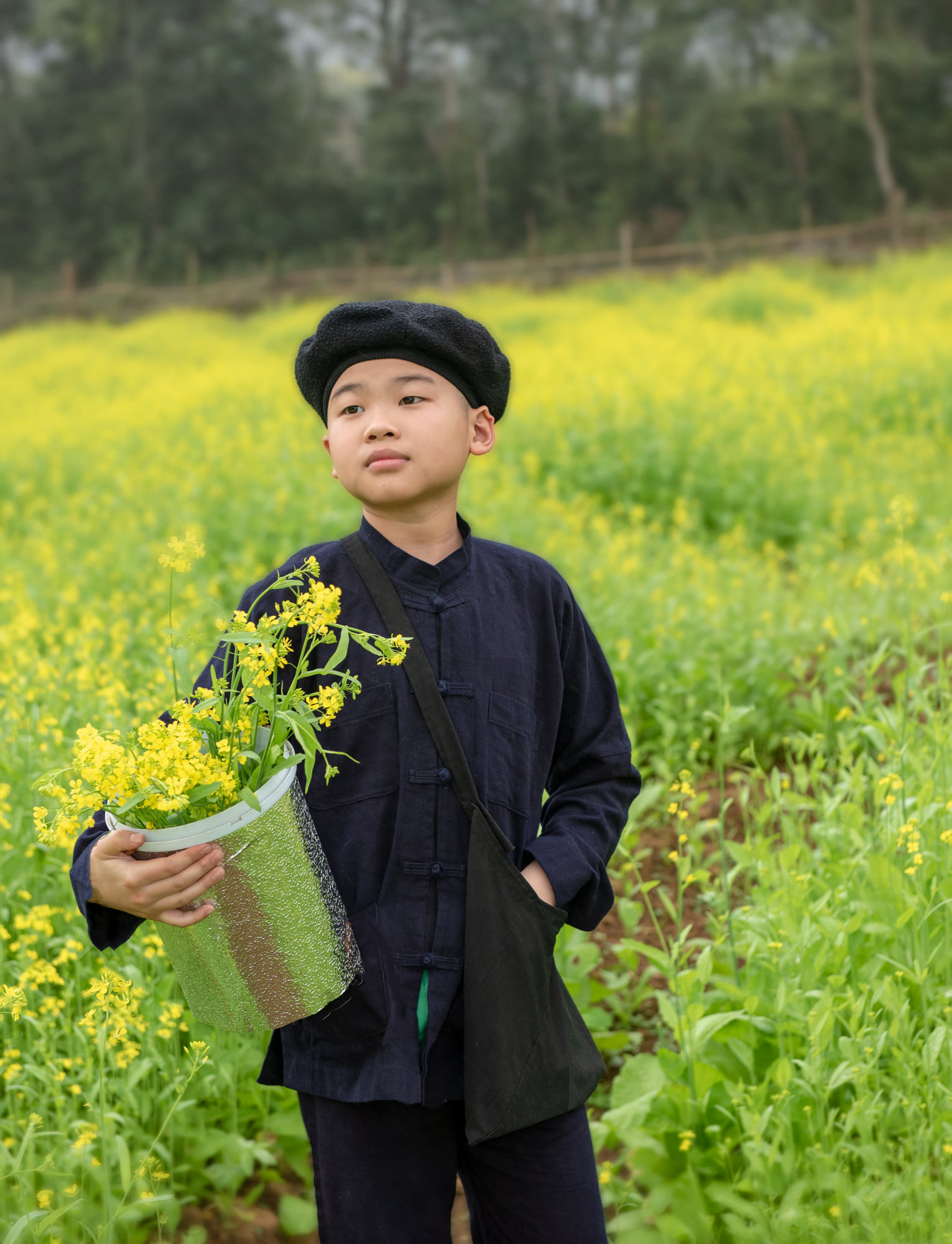 Đẹp ngất ngây mùa cải vàng tại Trùng Khánh, Cao Bằng - Ảnh 2.