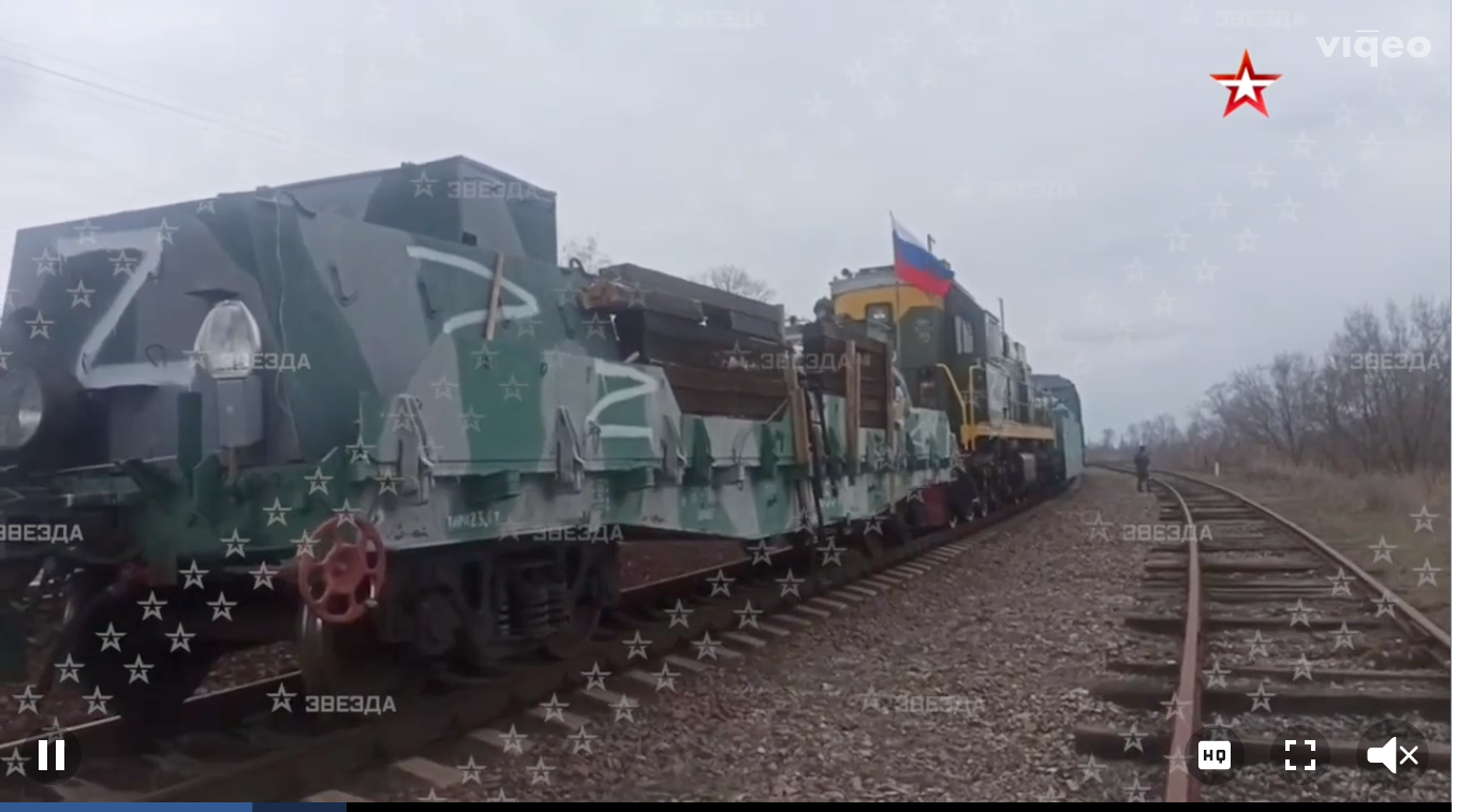 Phát hiện đoàn tàu bọc thép của Nga từ Crimea đến Ukraine - Ảnh 1.