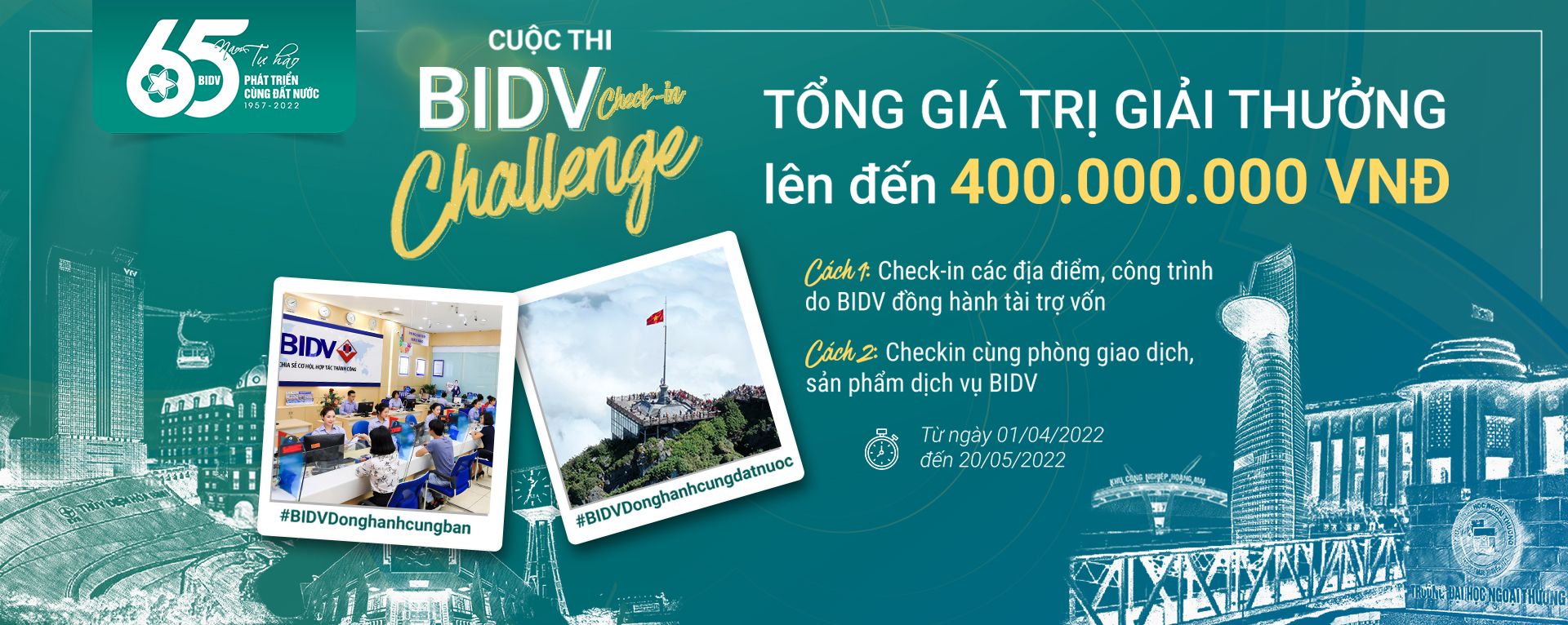&quot;BIDV check-in challenge&quot;: vi vu khắp đất nước với giải thưởng đến 400 triệu đồng - Ảnh 2.