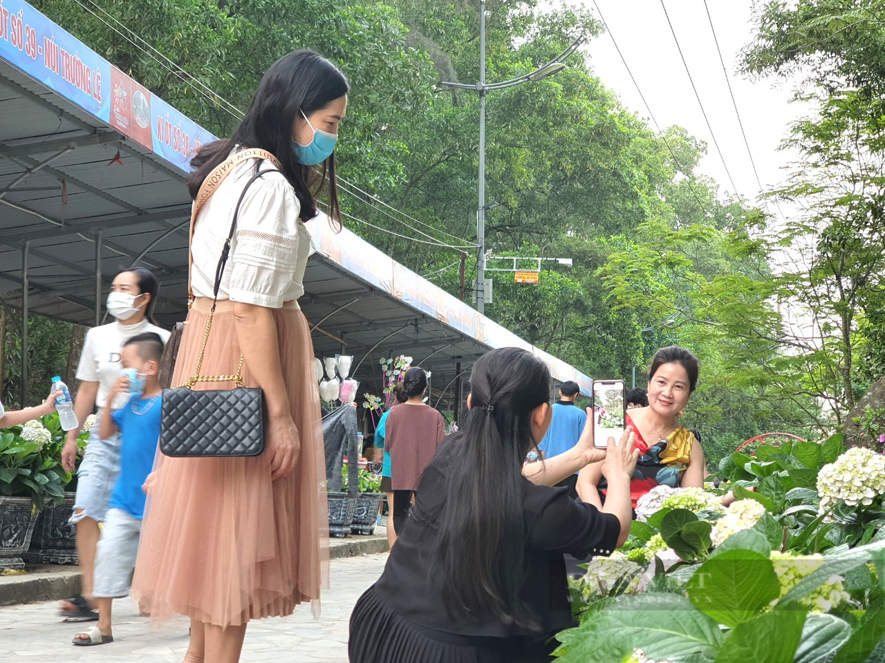 Tourists flock to check-in at flower street, Hon Trong Mai Love Festival - Photo 8.