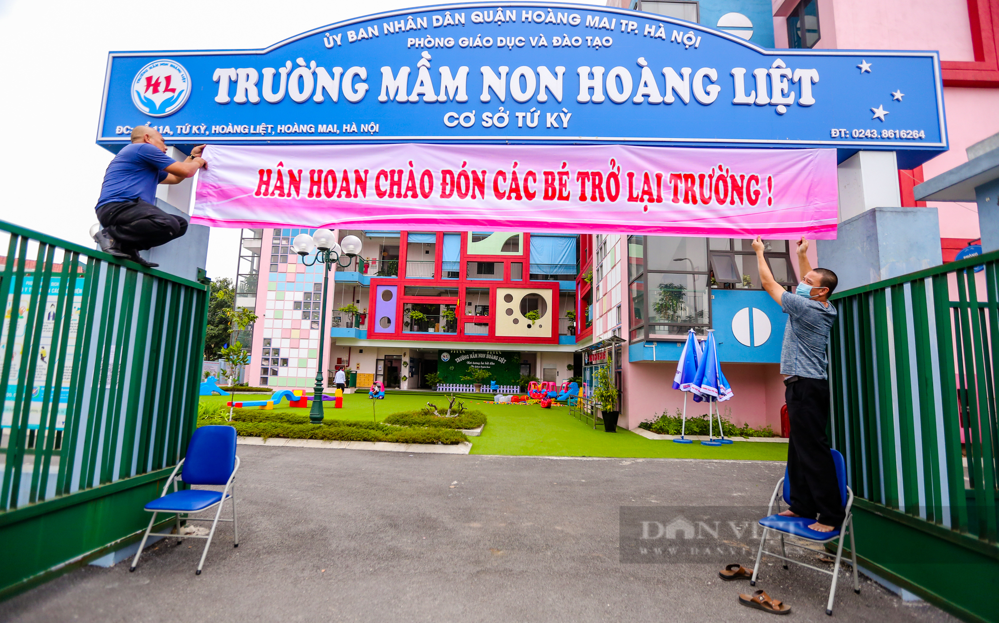 Trường mầm non ở Hà Nội chuẩn bị ra sao trước ngày mở cửa đón trẻ đến trường 13/4? - Ảnh 1.