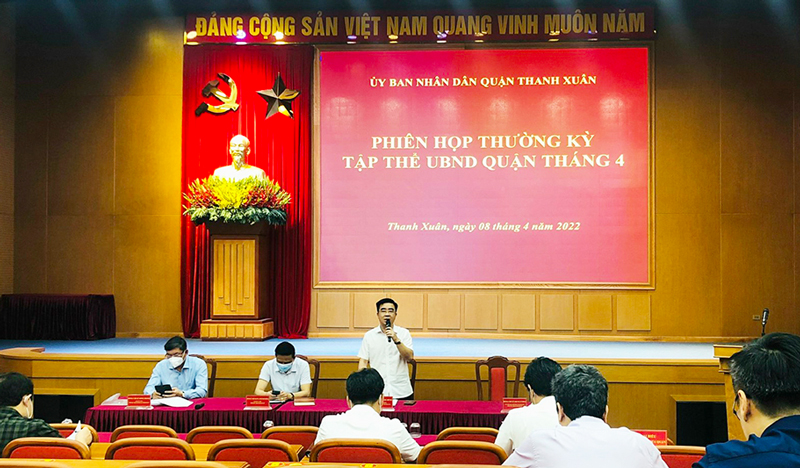 Quận Thanh Xuân thu ngân sách hơn 1.592 tỷ đồng trong 3 tháng đầu năm - Ảnh 1.