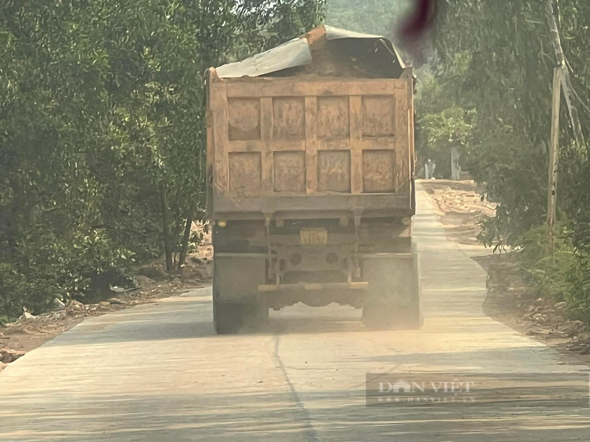 Cậnh cảnh đoàn xe 'siêu tải' cày xéo trên đường khiến người dân Bình Định bất an - Ảnh 1.