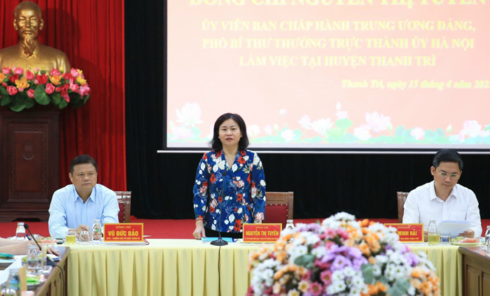 Huyện Thanh Trì đạt 24/27 tiêu chí lên quận - Ảnh 1.