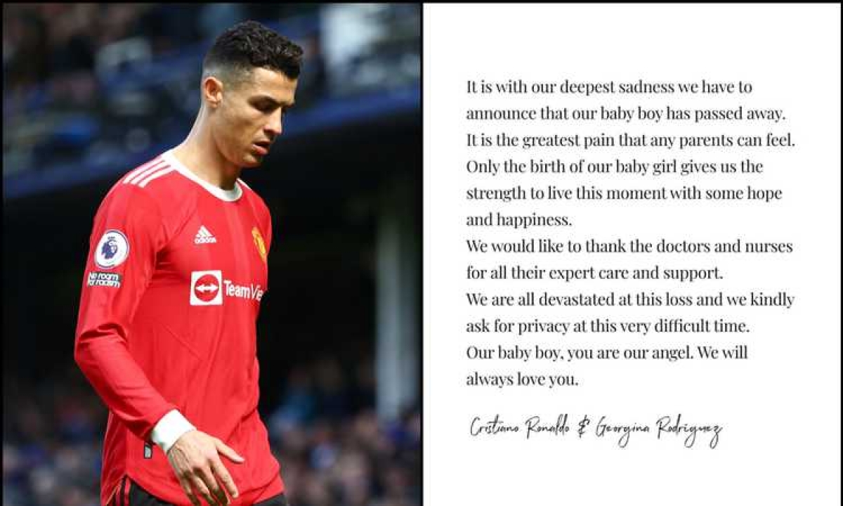 M.U, người thân, bạn bè chia sẻ nỗi đau mất con với Ronaldo - Ảnh 1.