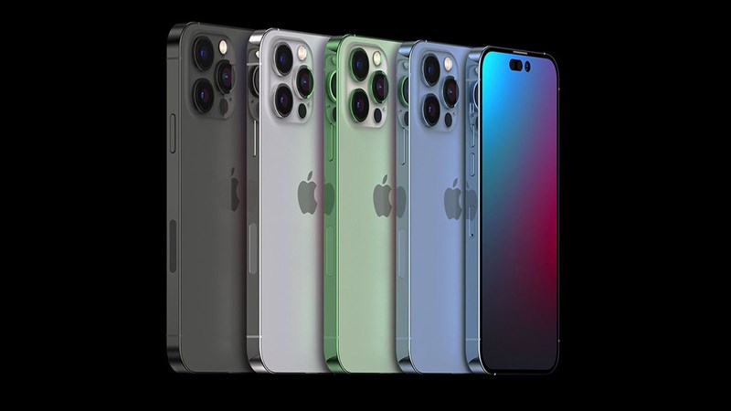These are speculations about the Apple iPhone 14, iPhone 14 Pro, iPhone 14 Pro Max, and iPhone 14 Max.  Photo: @AFP.