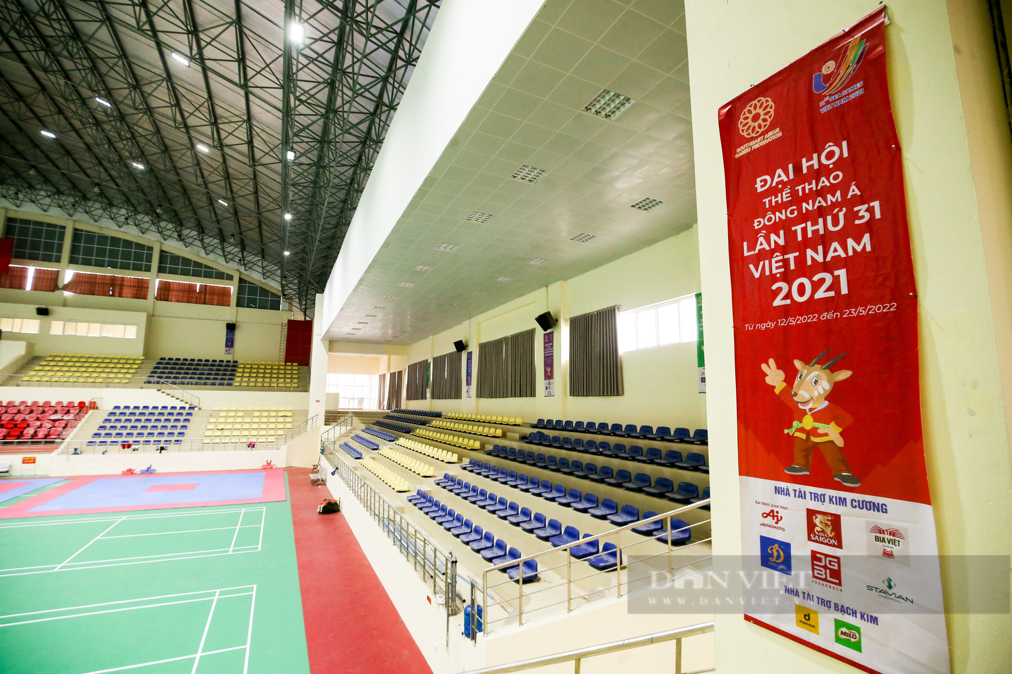 Cận cảnh nhà thi đấu Hoài Đức đã sẵn sàng cho SEA Games 31 - Ảnh 5.