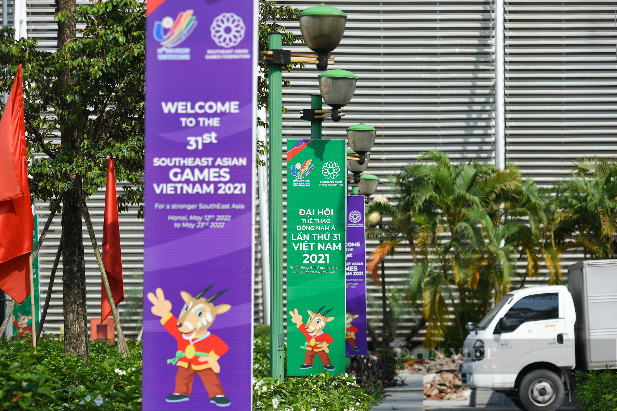 Cận cảnh nhà thi đấu Hoài Đức đã sẵn sàng cho SEA Games 31 - Ảnh 4.