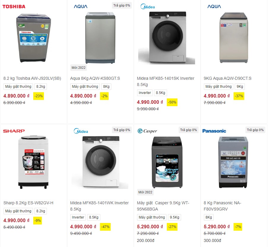 Washing machines at the same time deeply discounted up to 50% - Photo 1.