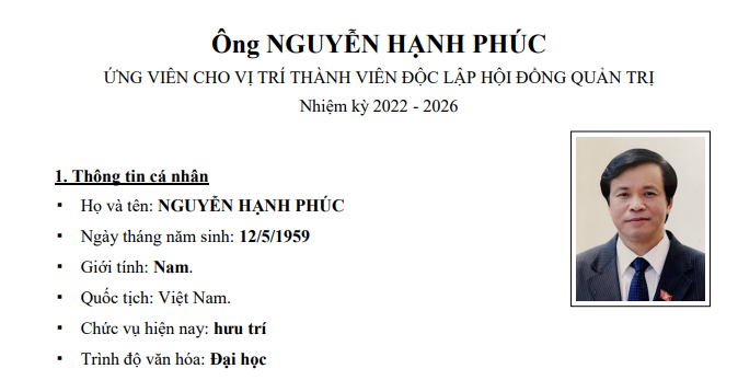 Chân dung nguyên Tổng thư ký Quốc hội vừa được giới thiệu làm thành viên độc lập Vinamilk - Ảnh 3.