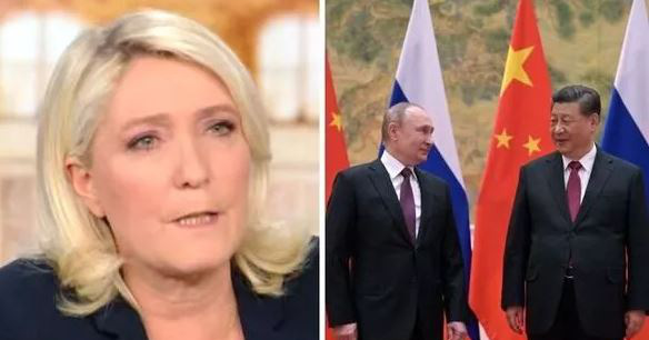 Le Pen is concerned that the embargo may push Russia towards China
