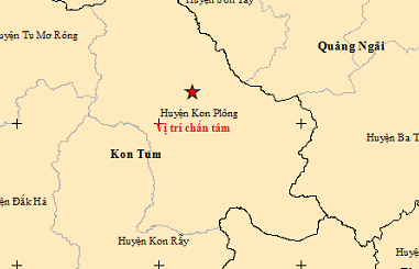 Kon Tum: Ghi nhận 3 trận động đất liên tục rạng sáng 21/4 - Ảnh 1.