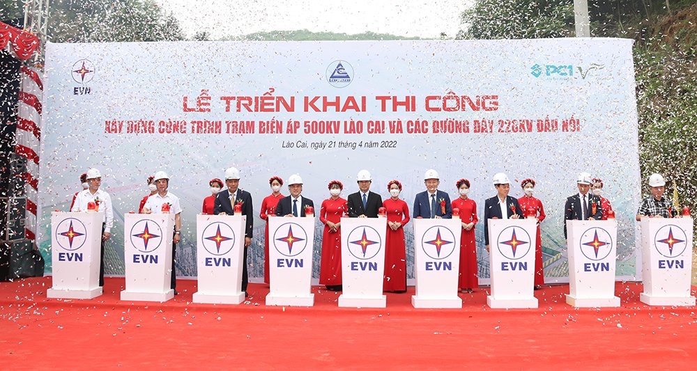 Khởi công TBA 500kV Lào Cai và các đường dây đấu nối - Ảnh 1.