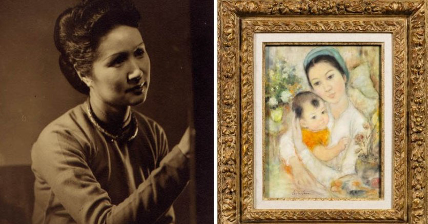 The painting created by the first female artist of modern Vietnamese art was sold for more than 13 billion dong