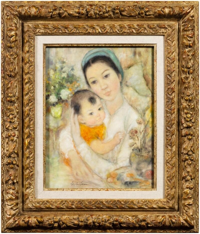 The painting created by the first female artist of modern Vietnamese art was sold for 13 billion - Photo 1.