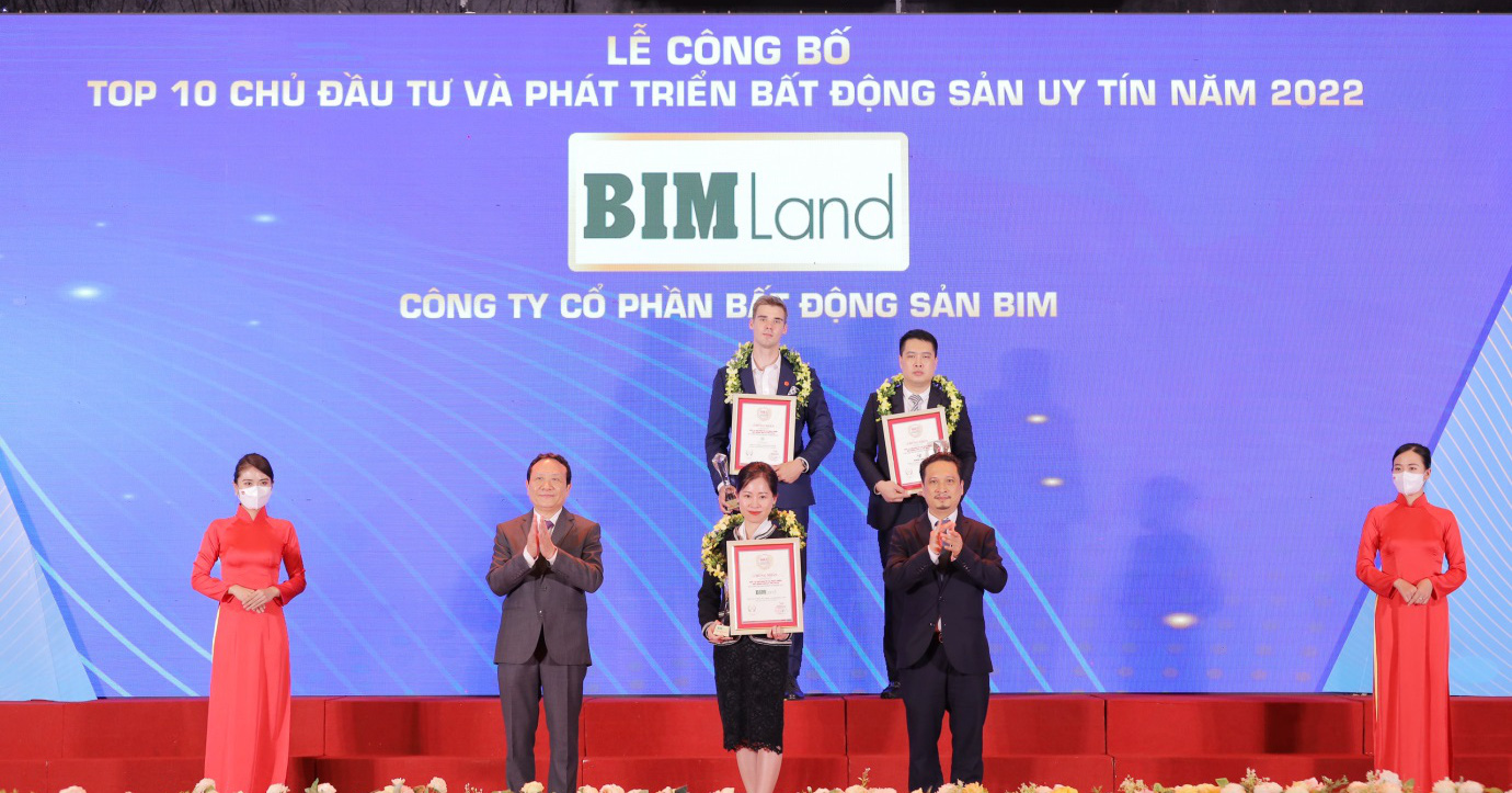 Bim Land for the fourth time in a row reached the Top 10 prestigious real estate investors in Vietnam