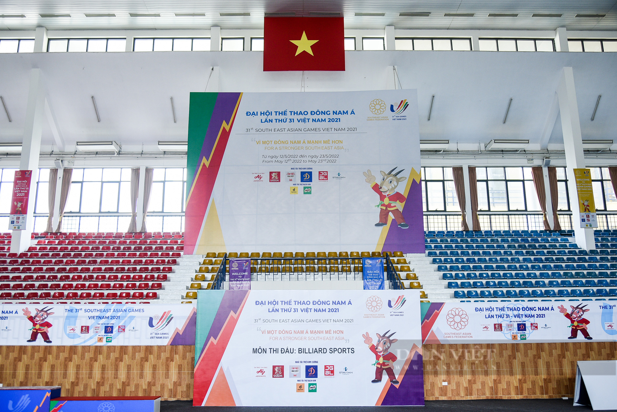 Nhà thi đấu quận Hà Đông sẵn sàng cho việc tổ chức thi đấu môn Billiards tại SEA Games 31 - Ảnh 12.