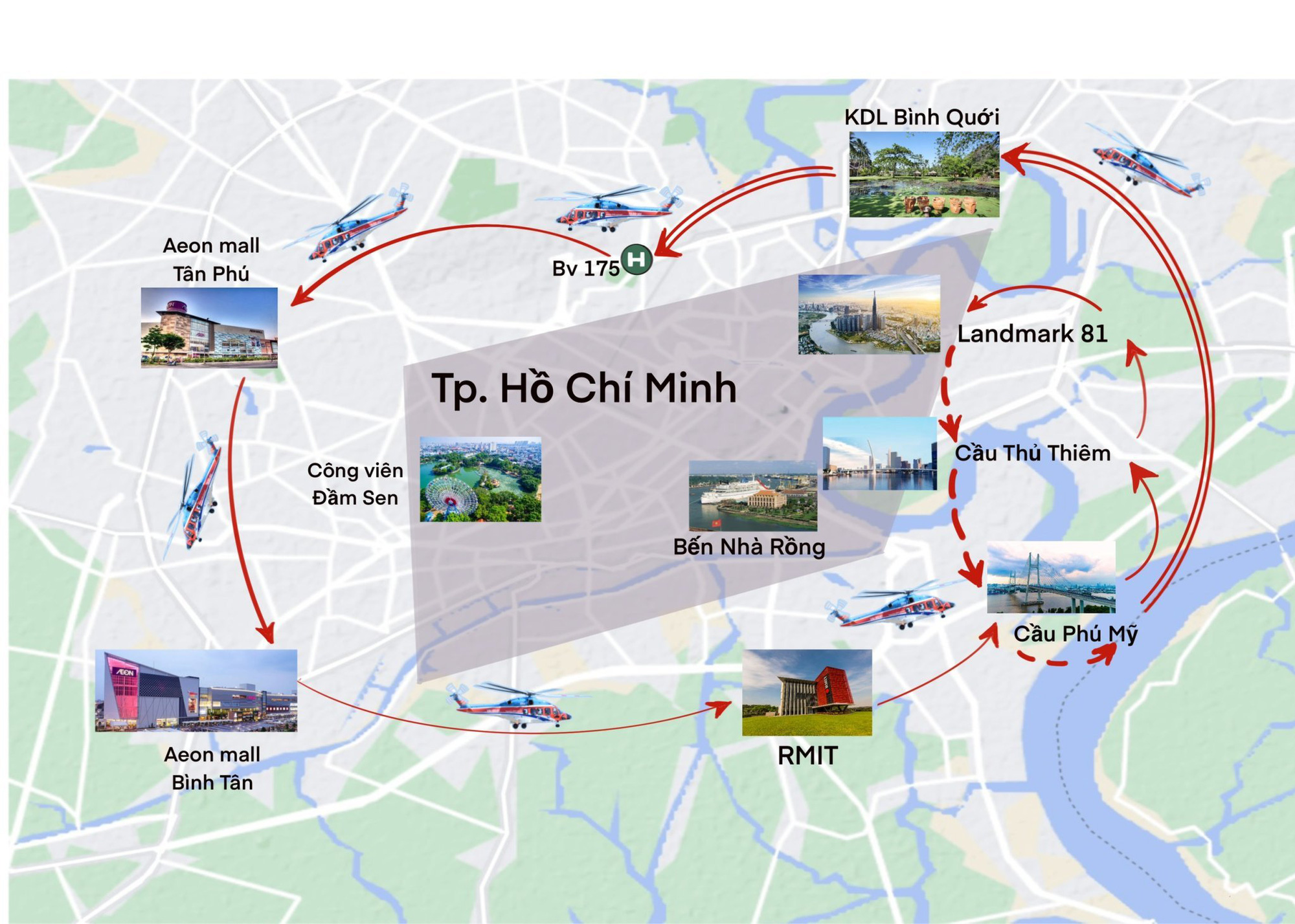 More companies selling helicopter tours to see Ho Chi Minh City on the occasion of the 30/4 holiday, how much does it cost?  - Photo 2.