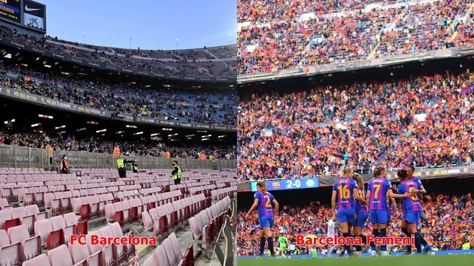 SỐC: CĐV vào sân Nou Camp xem đội nam Barca chỉ bằng một nửa đội nữ - Ảnh 1.