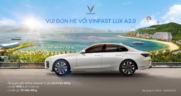 Save more than 220 million VND, free Vinpearl resort when buying VinFast Lux A2.0 in April - Photo 1.